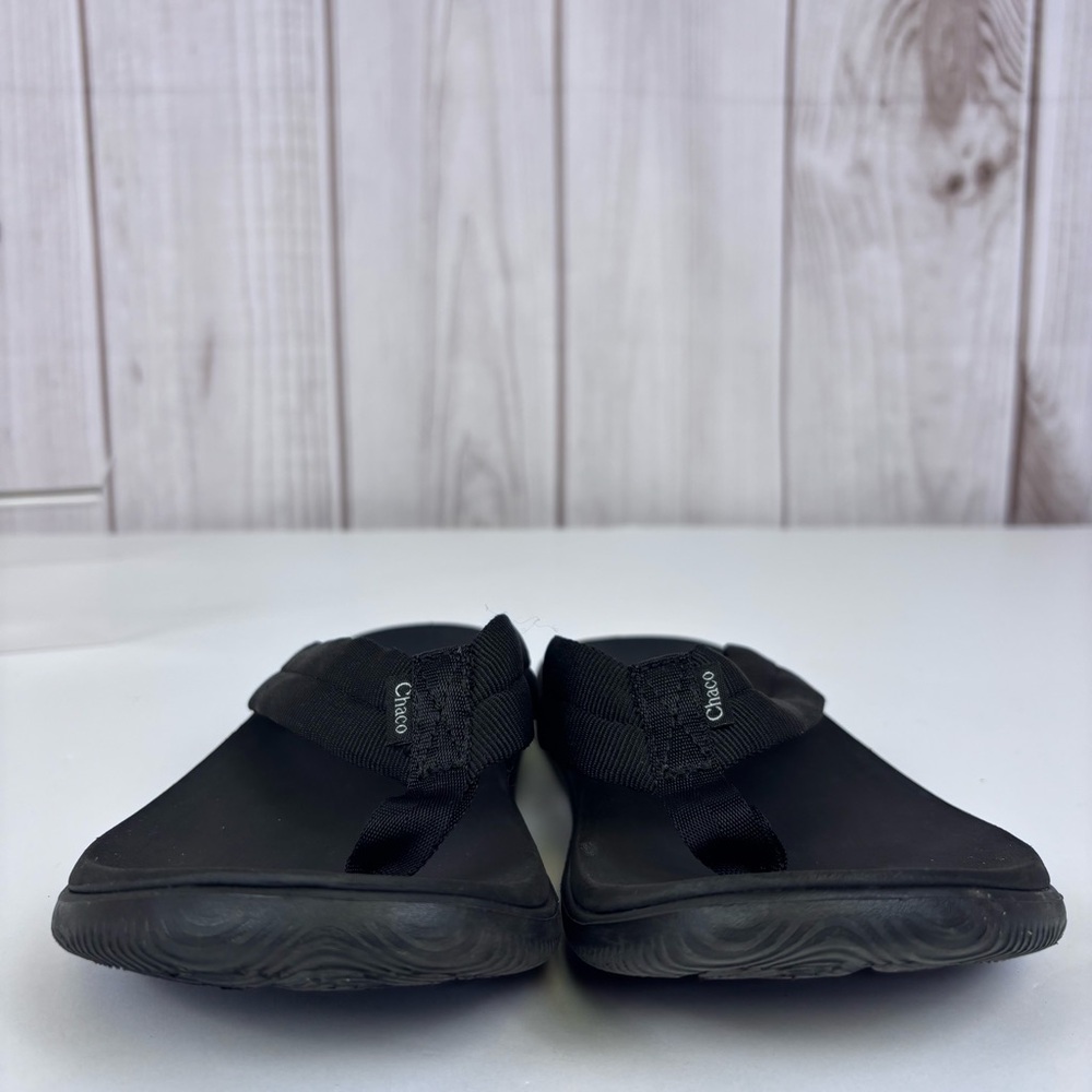 Chaco Flip Flop Sandals Lightweight Thong Casual Outdoor Recovery Black Size 7 - Picture 5 of 10